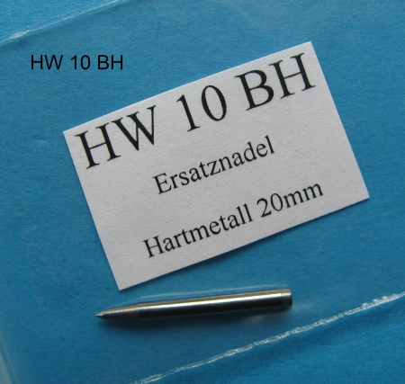 HW 1 / HW 10 – Ersatznadel Hartmetall, 20 mm